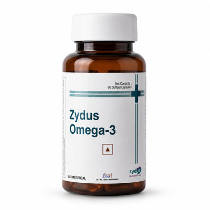 Zydus Omega 3 1000mg Capsules 60 Softgels
