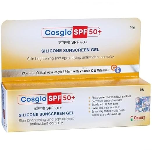 Cosglo SPF 50 PA Sunscrenn Gel 50gm