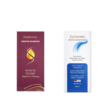 Epiderma Keratin Shampoo & Keratin Conditioner Combo 200ml