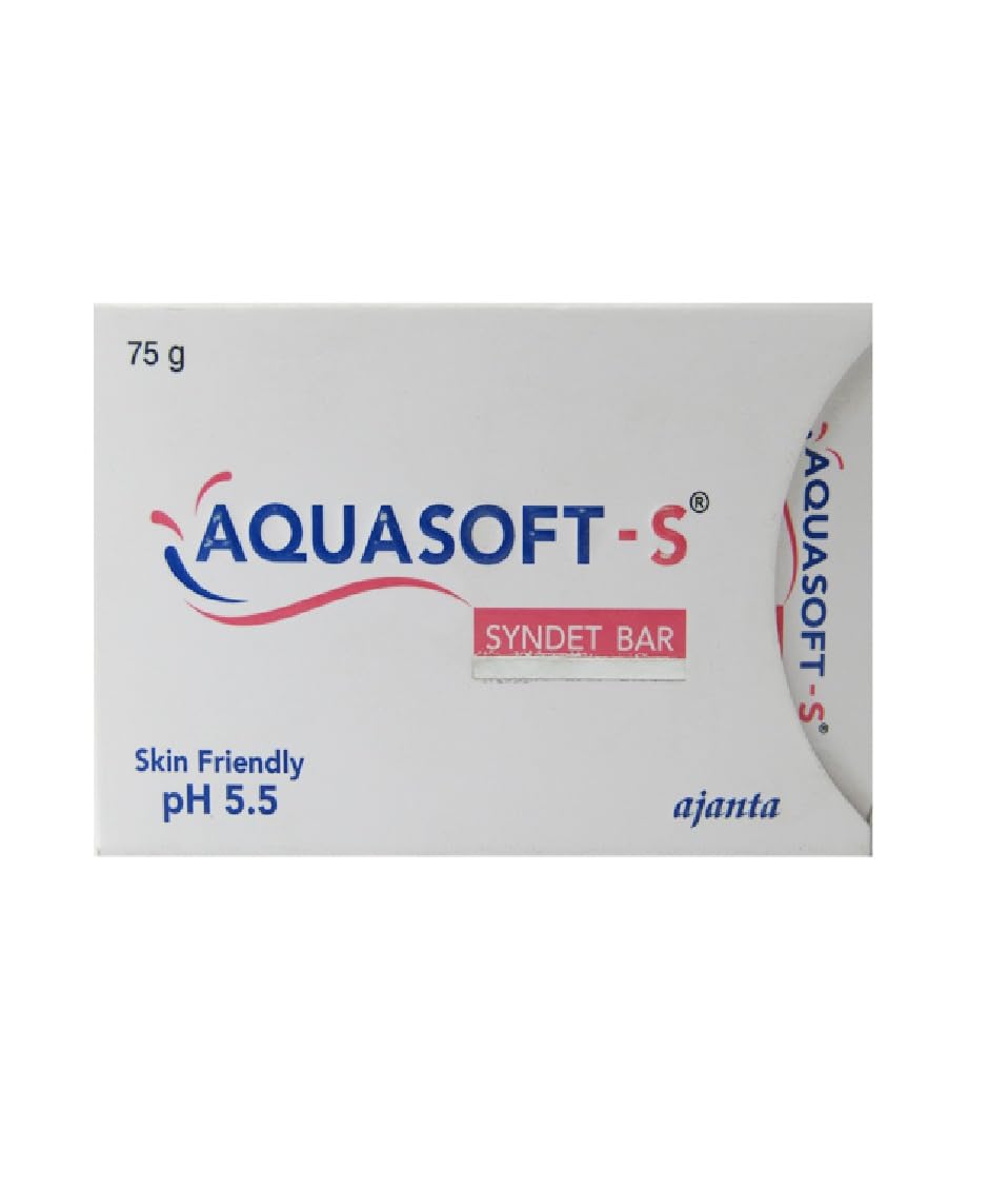 Aquasoft Syndet Bar 75g, Pack of 3