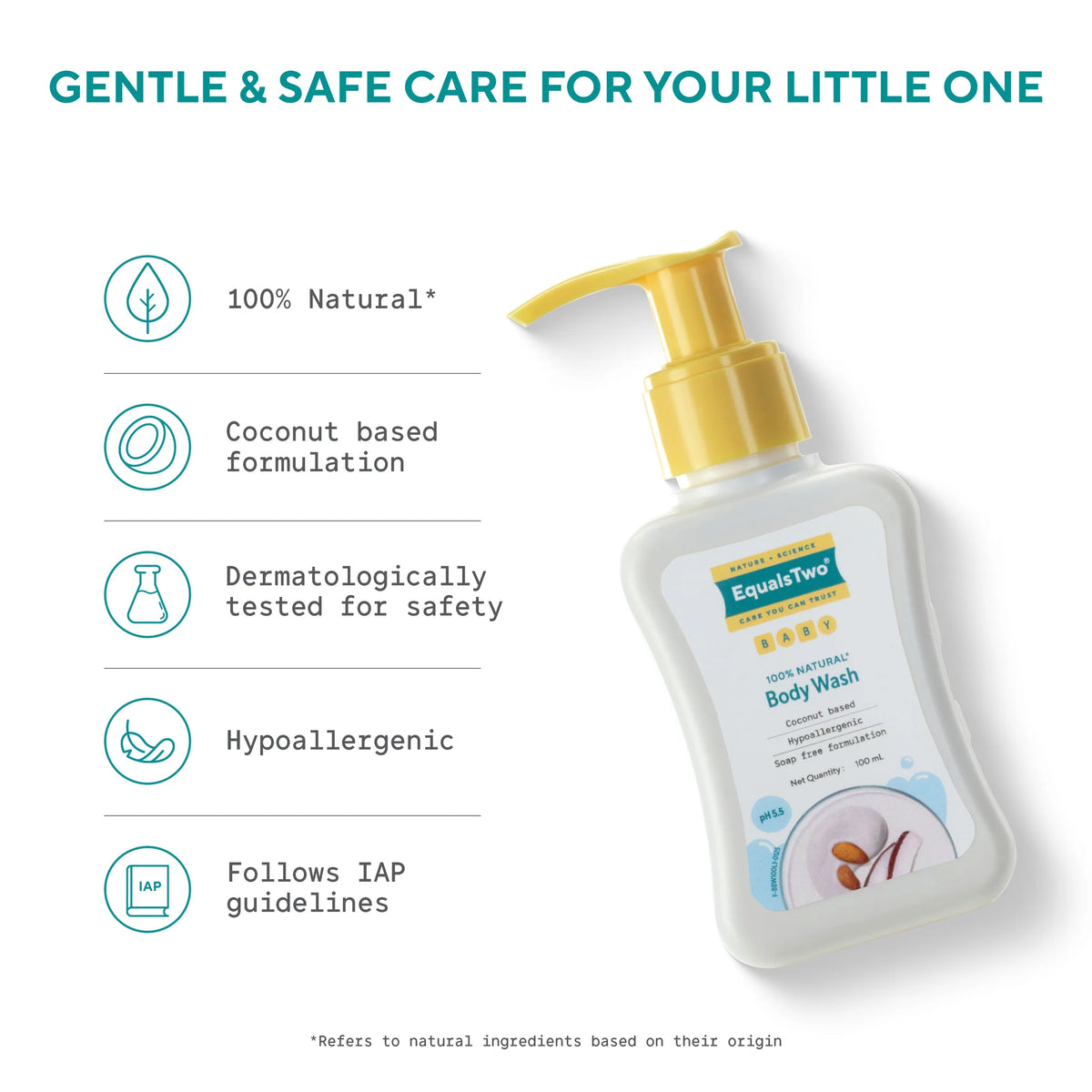 EqualsTwo Baby Body Wash 100ml
