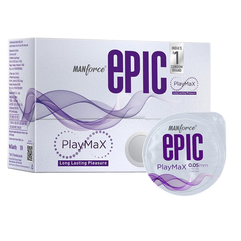 Manforce Epic Playmax Climax Delay Ultra Thin Condom| 10N
