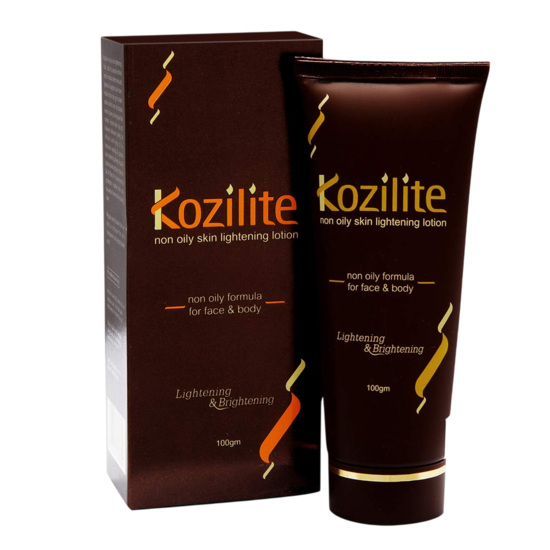 Kozilite Non Oily Skin Lightening Lotion for Face & Body, 100gm