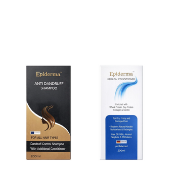 Epiderma Anti Dandruff Shampoo & Keratin Conditioner Combo 200ml
