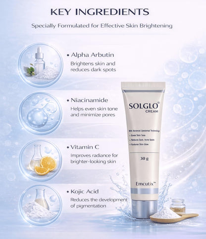 Solglo Demelanising Cream, 30g