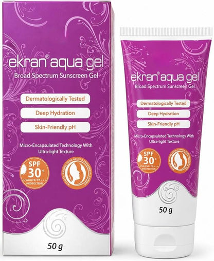 Ekran Aqua Gel Sunscreen SPF 30+/PA+++, 50g