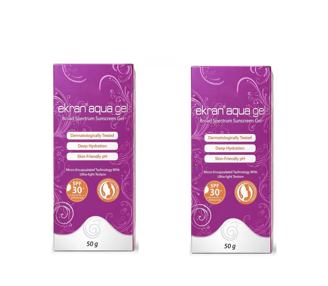 Ekran Aqua Gel Sunscreen SPF 30+/PA+++, 50g