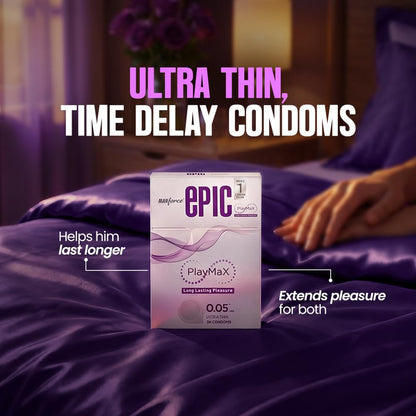 Manforce Epic Playmax Climax Delay Ultra Thin Condom| 10N