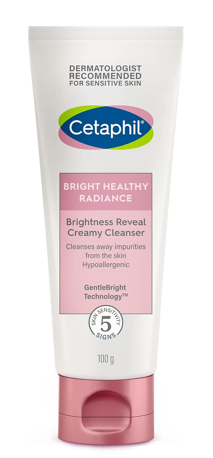 Cetaphil Bright Healthy Reveal Creamy Cleanser, 100gm and Radiance Refresh Toner, 150 ml Combo