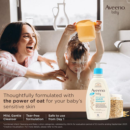 Aveeno Daily Moisturizing Combo Moisturizing Lotion 227g and Moisturizing Bath 354ml