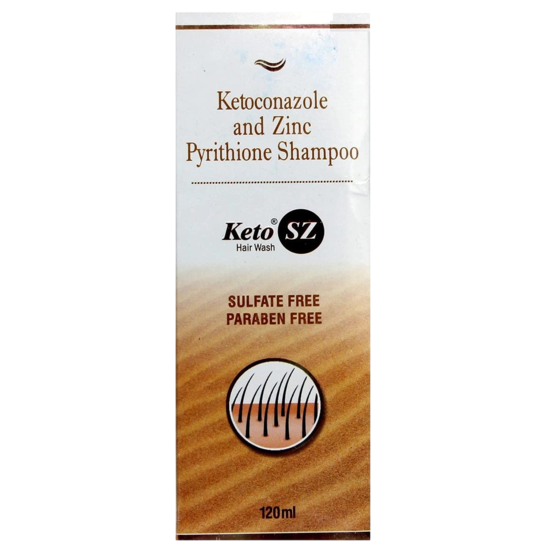 Keto Sz Hair Wash Shampoo, 120ml