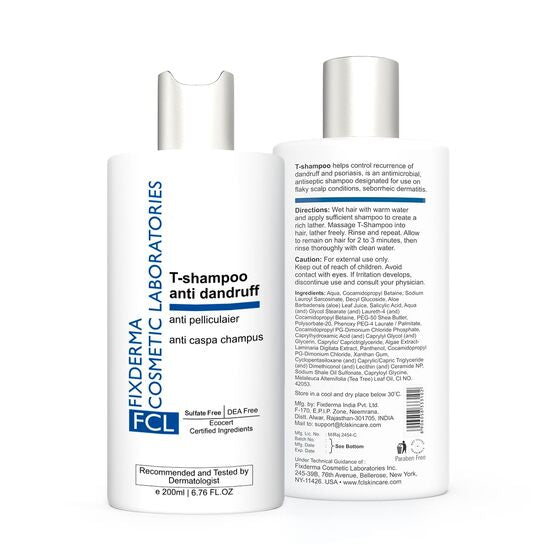 Fixderma T-Shampoo anti dandruff, 200ml