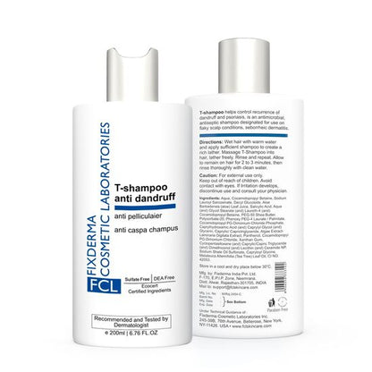 Fixderma T-Shampoo anti dandruff, 200ml