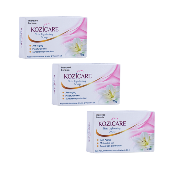 Kozicare Kojic Acid Soap 75gm Pack of 3