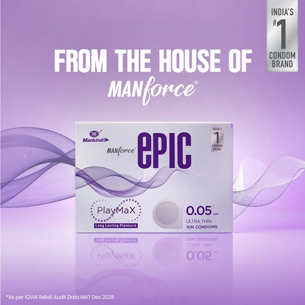 Manforce Epic Playmax Climax Delay Ultra Thin Condom| 10N