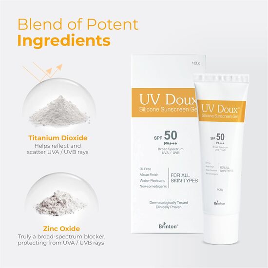 Uv Doux Silicone Sunscreen Face & Body gel SPF 50 100gm