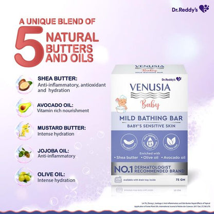 Venusia Baby Mild Bathing Bar,