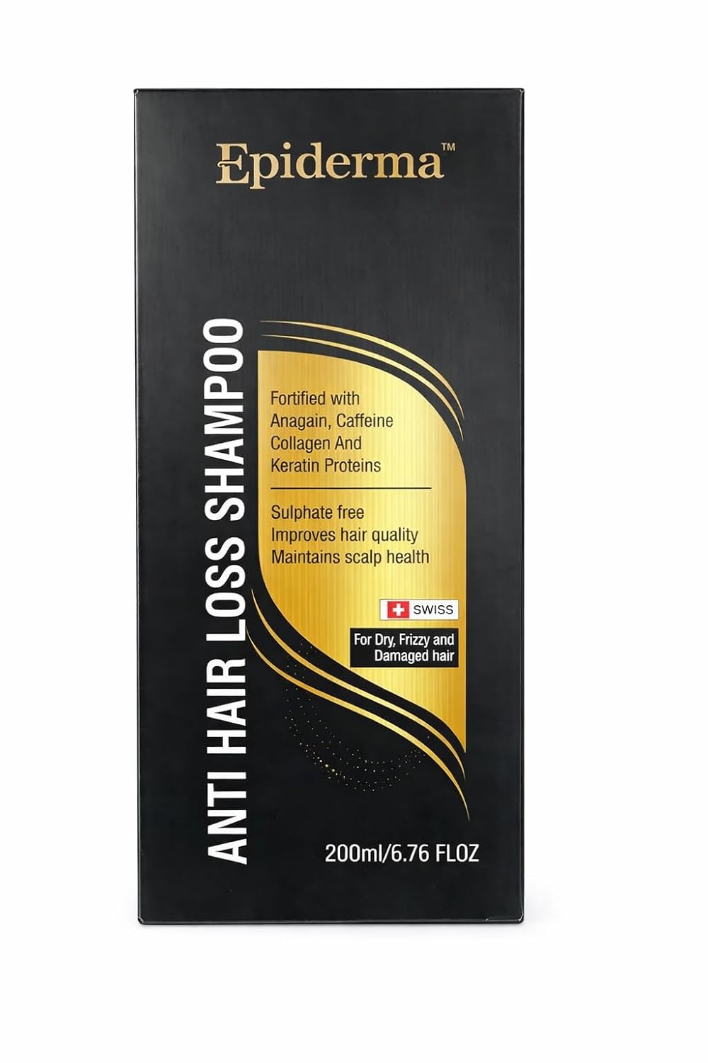 Epiderma Anti Hair Loss Shampoo with Anagain, Caffeine, Collagen & Keratin 200ml