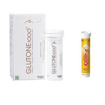 Glutone 1000, 15Tab with Escor-Z Orange Flavour, 20TAB