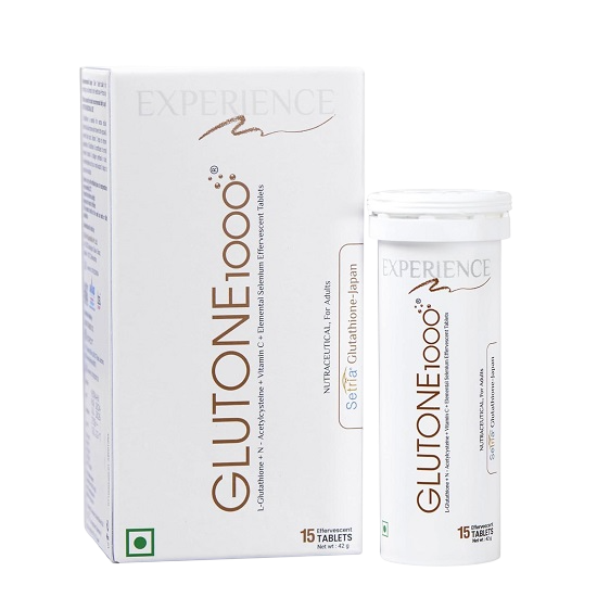 Glutone 1000 L-Glutathione Vitamin c 1000, 15 TAB –