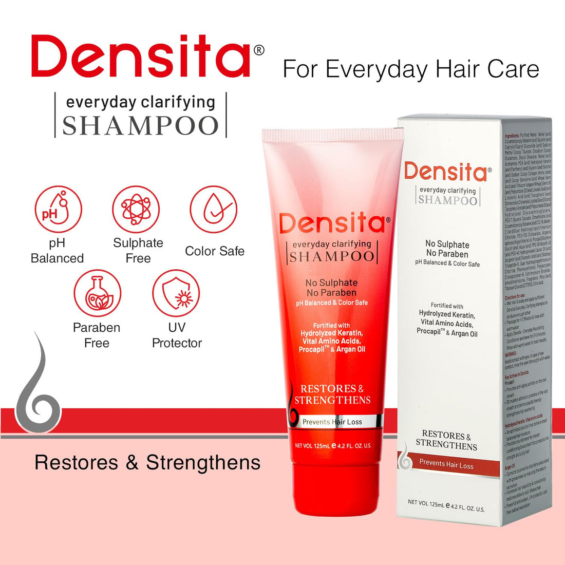 Densita Everyday Clarifying Shampoo 125ml