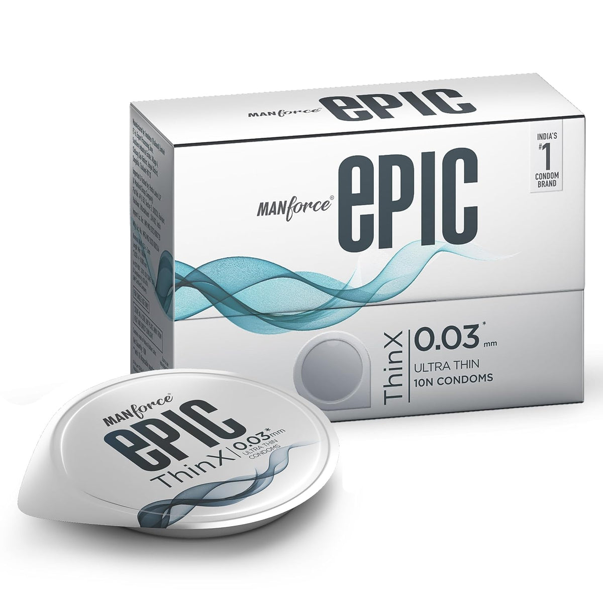 Manforce Epic Thinx Ultra Thin Condoms for Men - 10 count