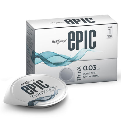 Manforce Epic Thinx Ultra Thin Condoms for Men - 10 count