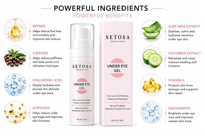 Setosa Smooth Skin Under Eye Gel 30ml