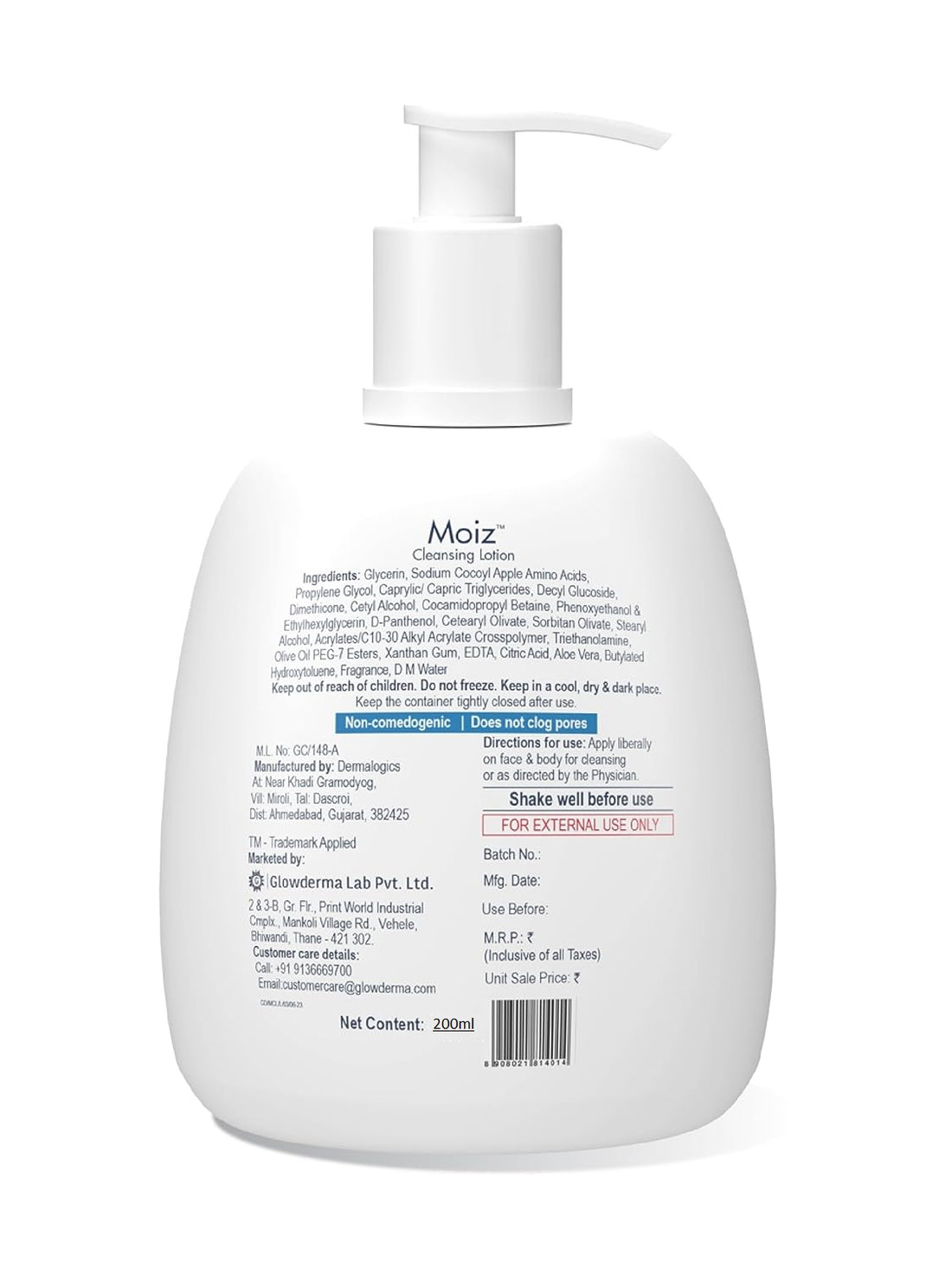 Moiz cleansing Lotion, 200ml