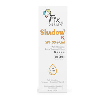 Fixderma Shadow RX Sunscreen SPF 55+ Gel (75 gm)