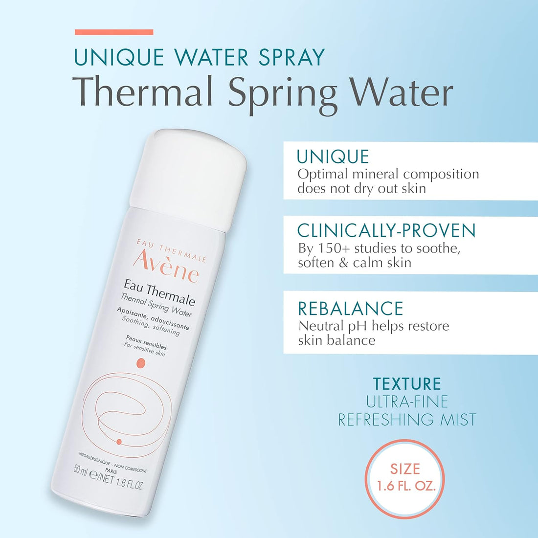 Avene Eau Thermal Spring Water, 50ml