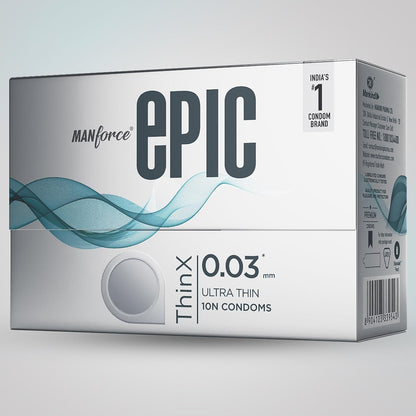Manforce Epic Thinx Ultra Thin Condoms for Men - 10 count