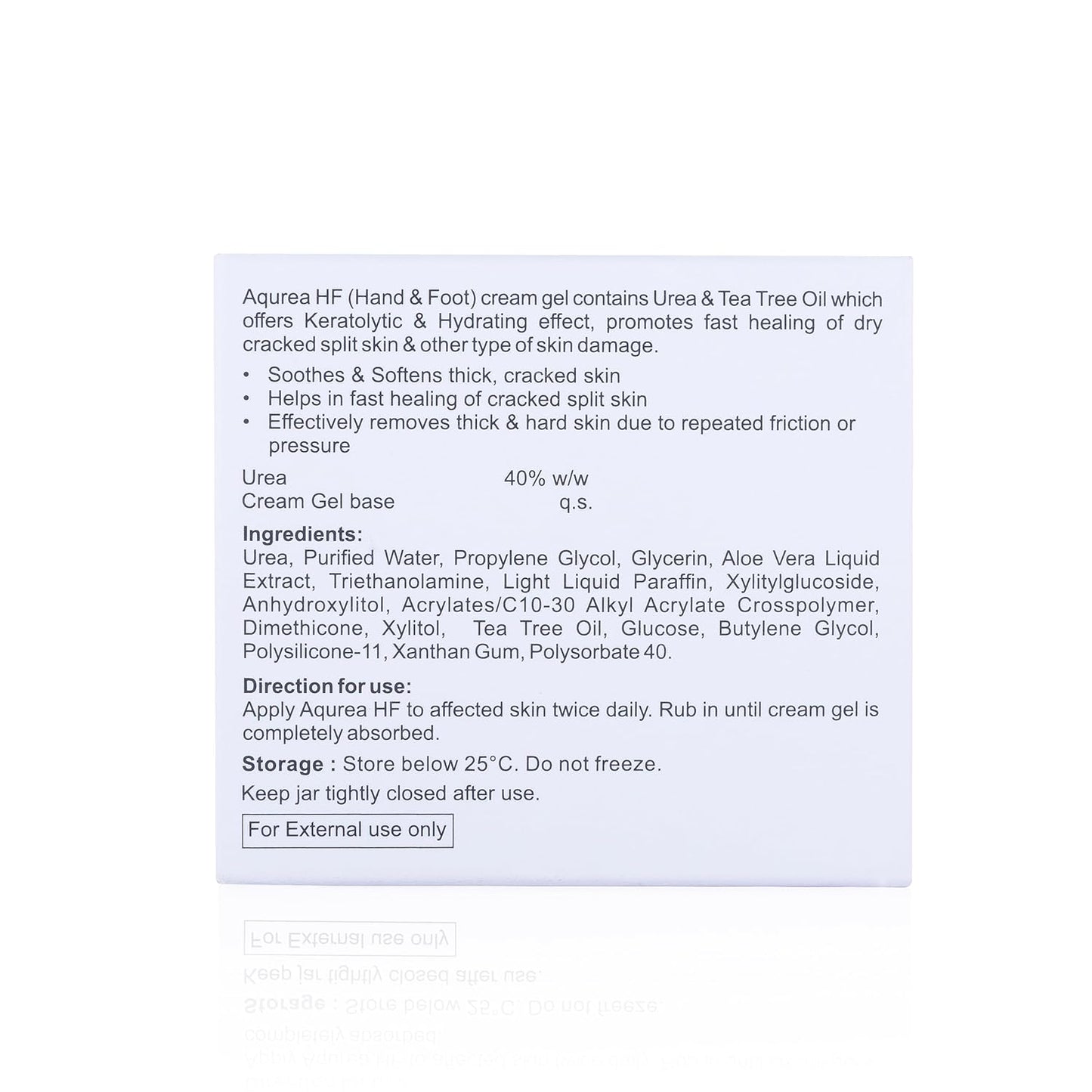 Aqurea HF Urea 40% Cream Gel, 50gm