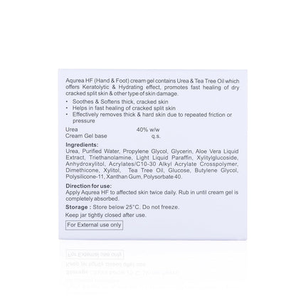 Aqurea HF Urea 40% Cream Gel, 50gm