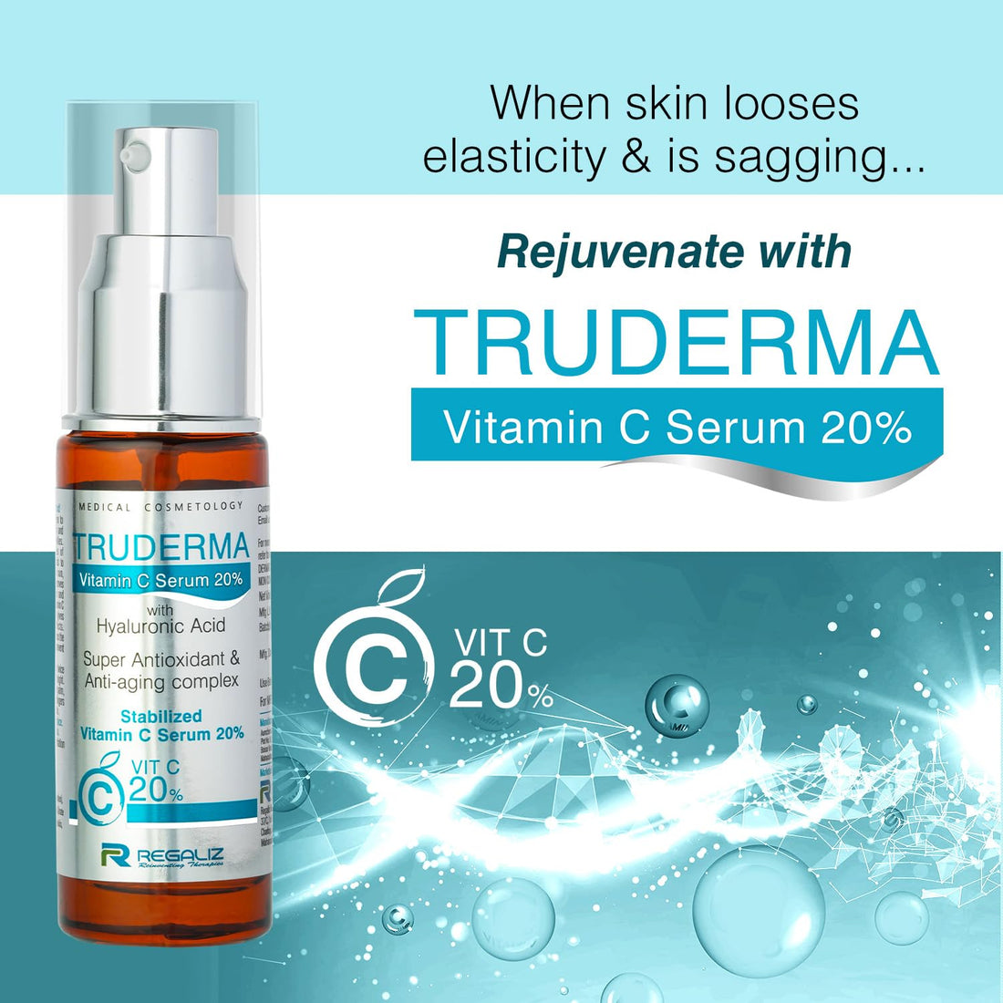 Truderma Stabilized Vitamin C 20% Serum,  20ML