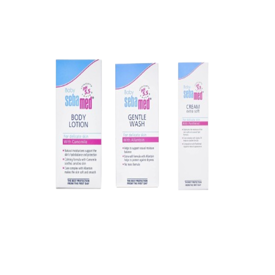 Sebamed Baby Combo Cream, Baby Wash Lotion, 50ml