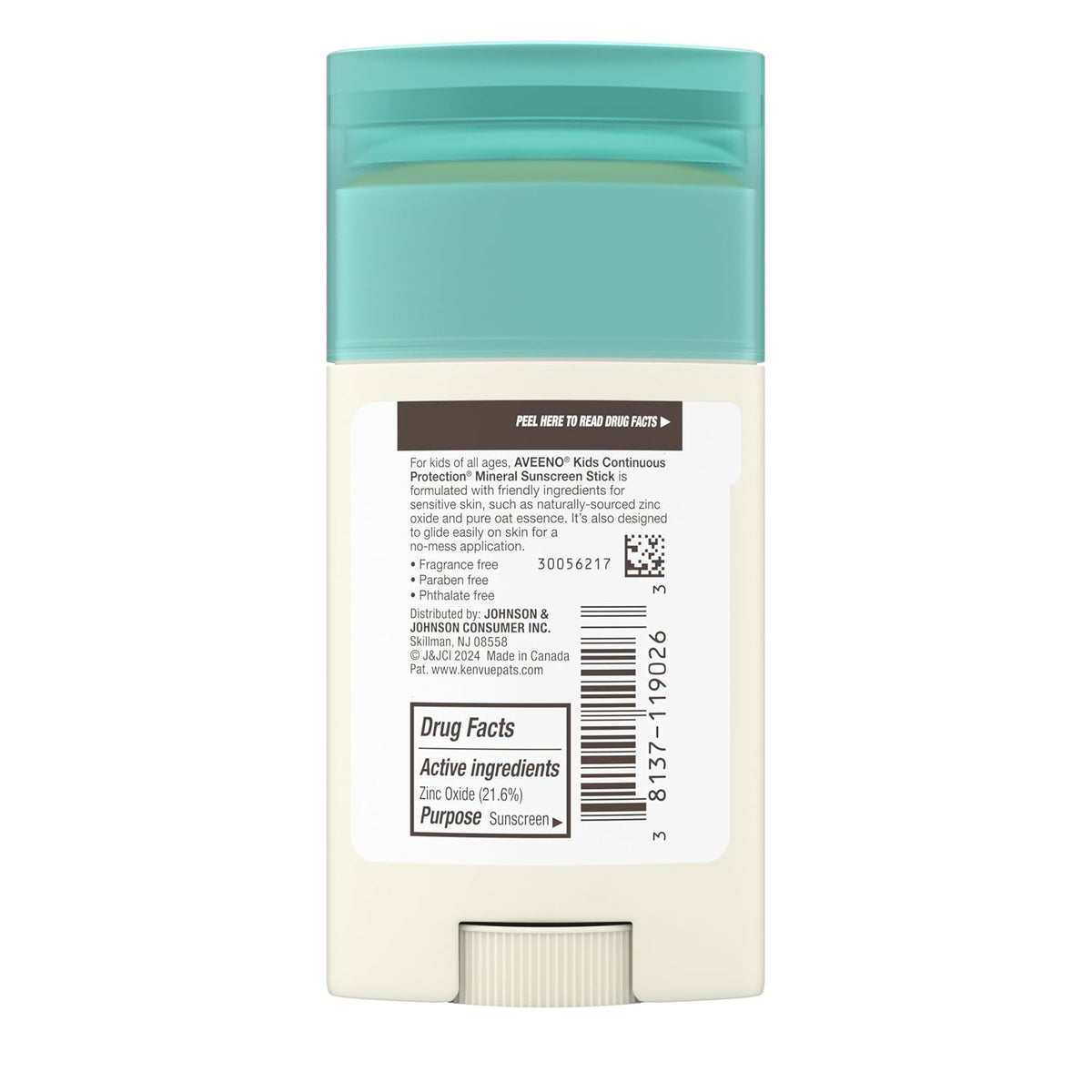 Kids Continuous Protection® Mineral Sunscreen Stick with Broad Spectrum, SPF 50 1.5 oz , 42gm