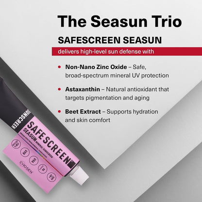 Chosen Safescreen Seasun Mineral Sunscreen SPF 40+ PA++++ 40ml