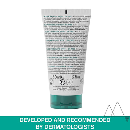 Uriage Hyseac Mattifying Fluid SPF 50+ Moisturizes 50ml