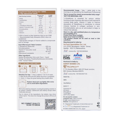Glutone 1000 L-Glutathione Vitamin c 1000, 15 TAB Dermatics.in Glutone 1000 L-Glutathione Vitamin c 1000, 15 TAB Dermatics.in