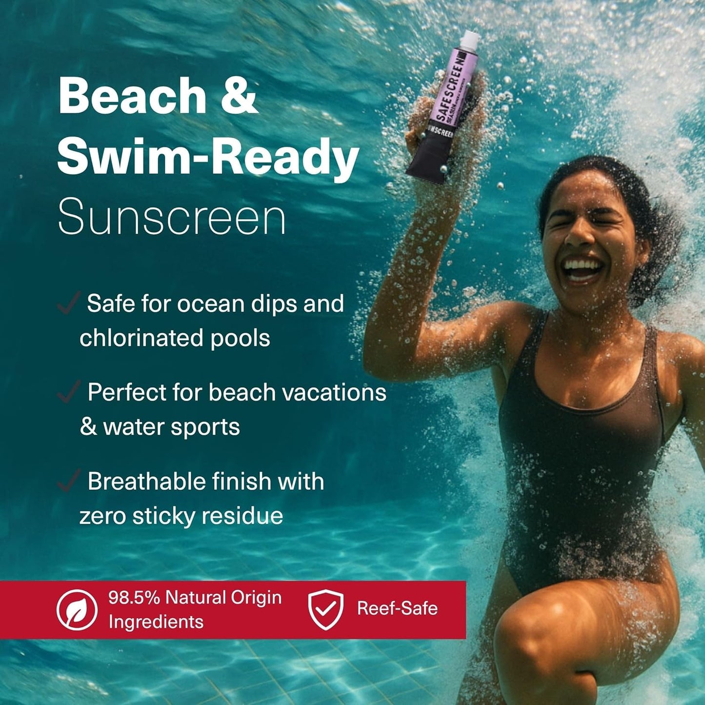 Chosen Safescreen Seasun Mineral Sunscreen SPF 40+ PA++++ 40ml