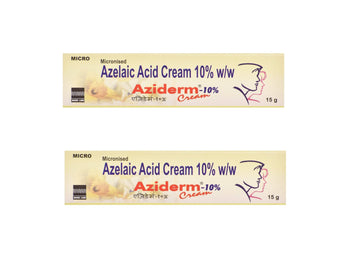 Aziderm 10% Cream 15gm (pack of 2)
