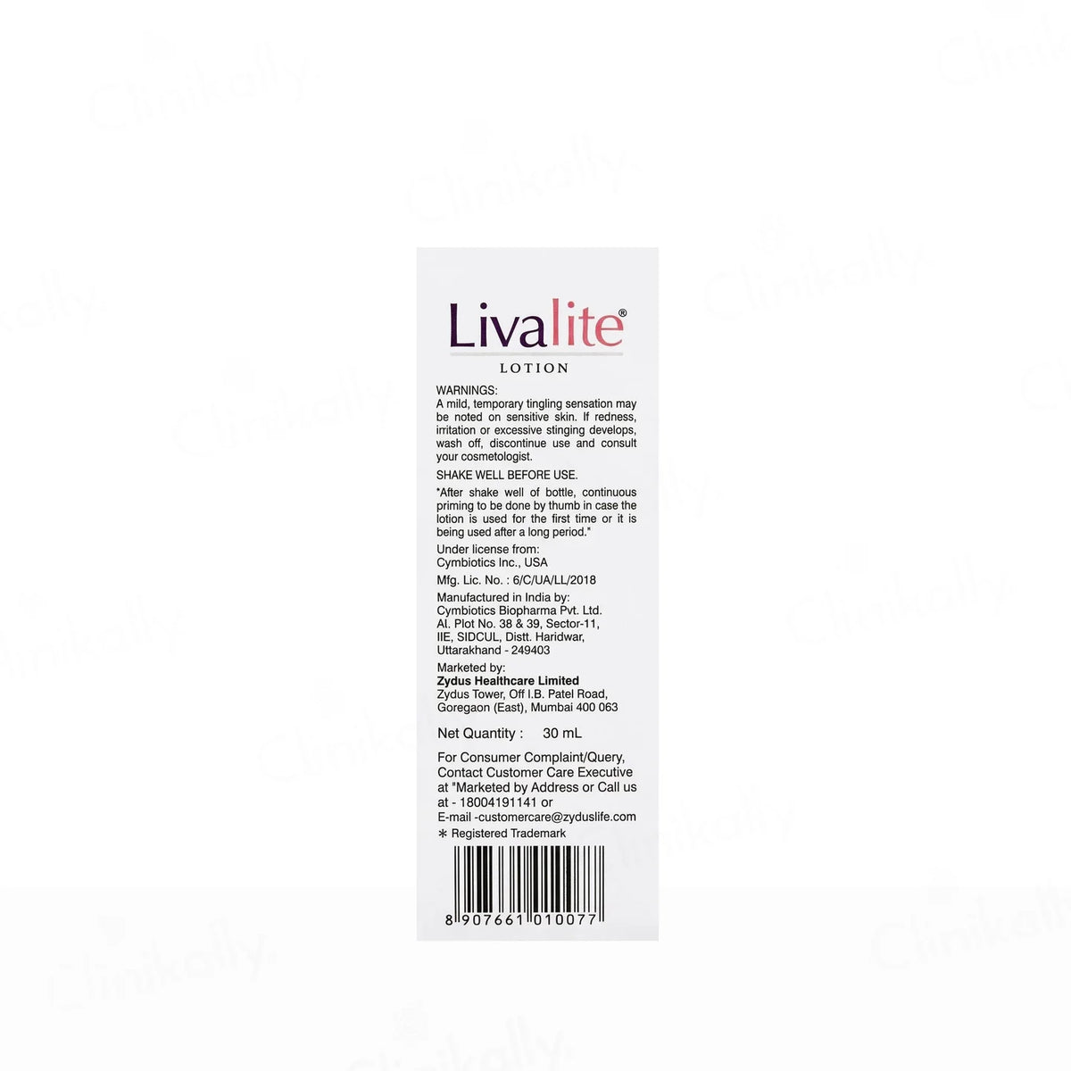 Livalite Lotion, 30ml