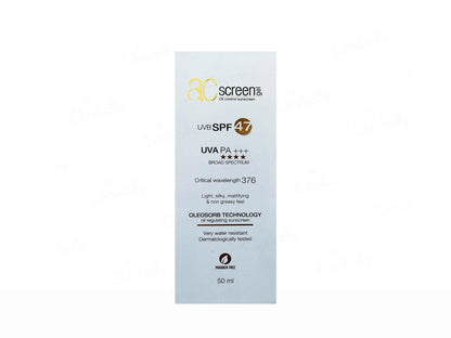 Acscreen Oil Control Sunscreen Gel SPF 47 50ml