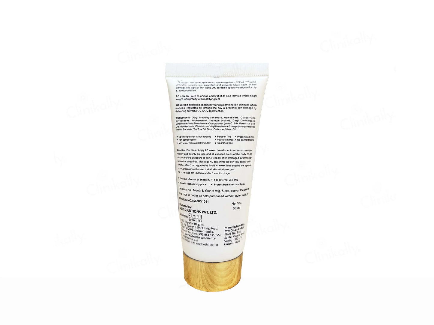 Acscreen Oil Control Sunscreen Gel SPF 47 50ml