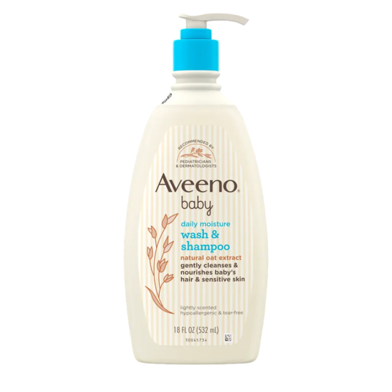 Aveeno Baby Daily Moisture Wash & Shampoo 532ml
