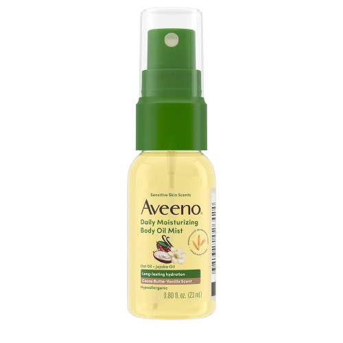 Aveeno Daily Moisturizing Body Oil Mist Cocoa Butter Vanilla Scent-Sensitive Skin Scents,