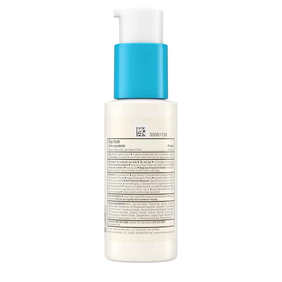 Aveeno Baby Daily Moisture Face Lotion & Mineral Sunscreen, SPF 30, 44ml