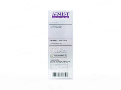 Acmist Acne Foam Face Wash 100ml