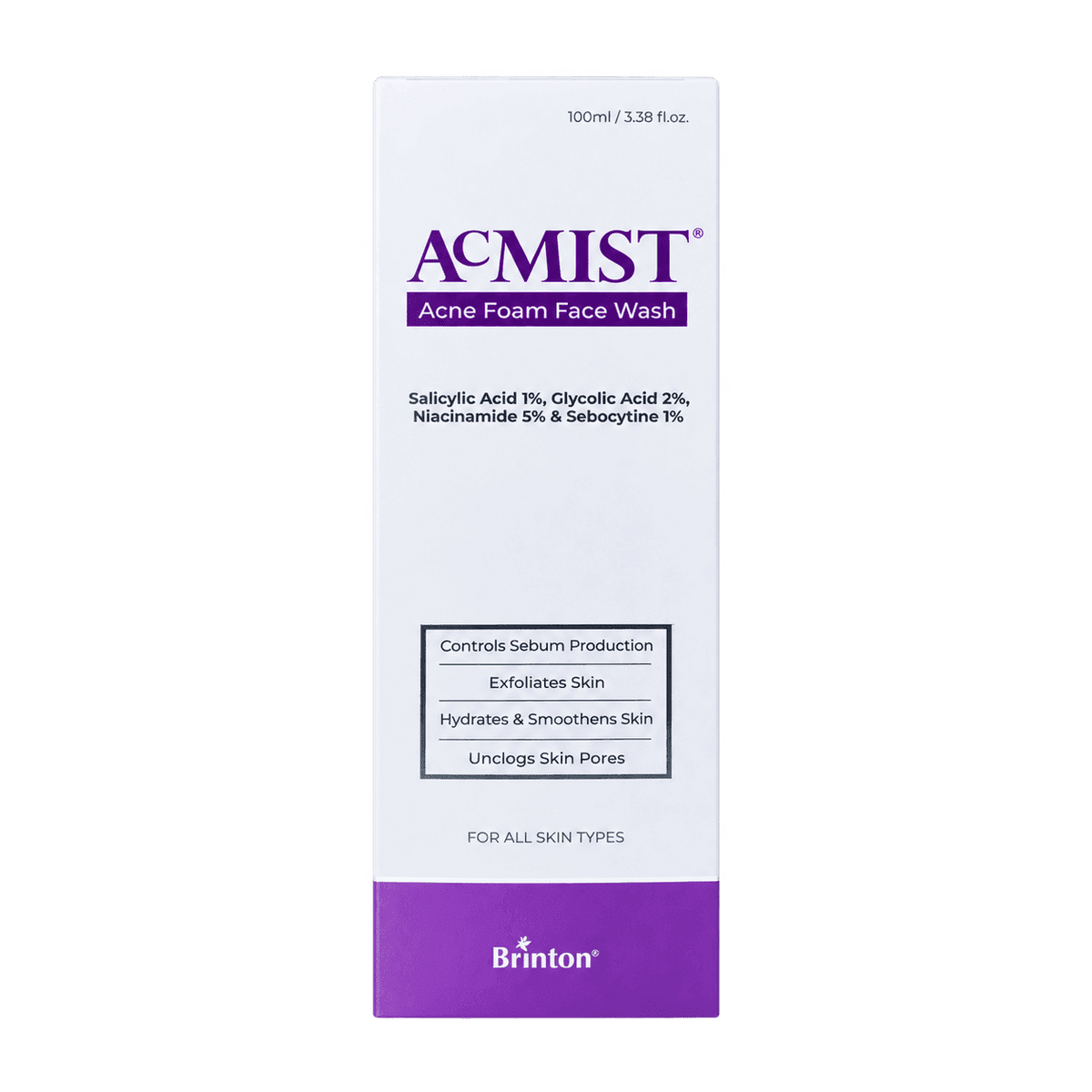 Acmist Acne Foam Face Wash 100ml